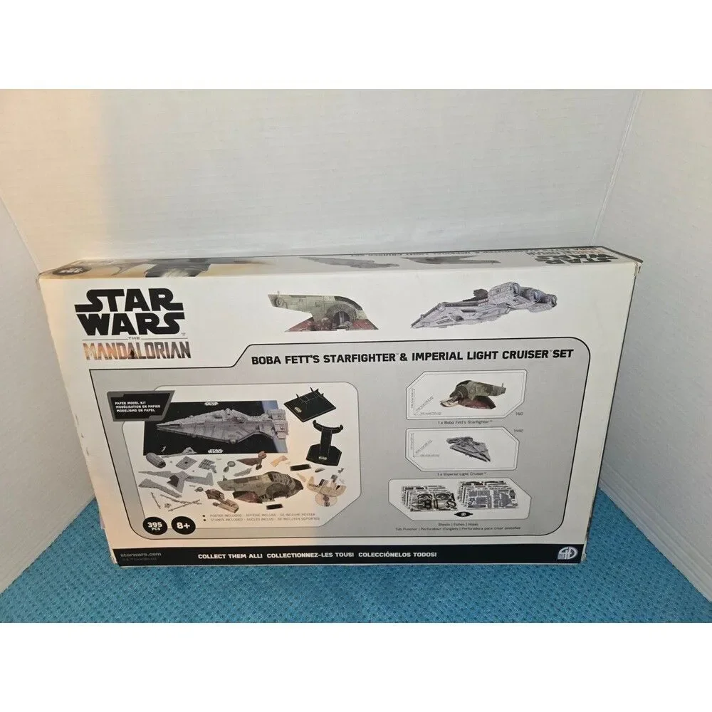 Star Wars Mandalorian 3D Puzzle Twin Pack – Boba Fett's Starfighter and Imperial